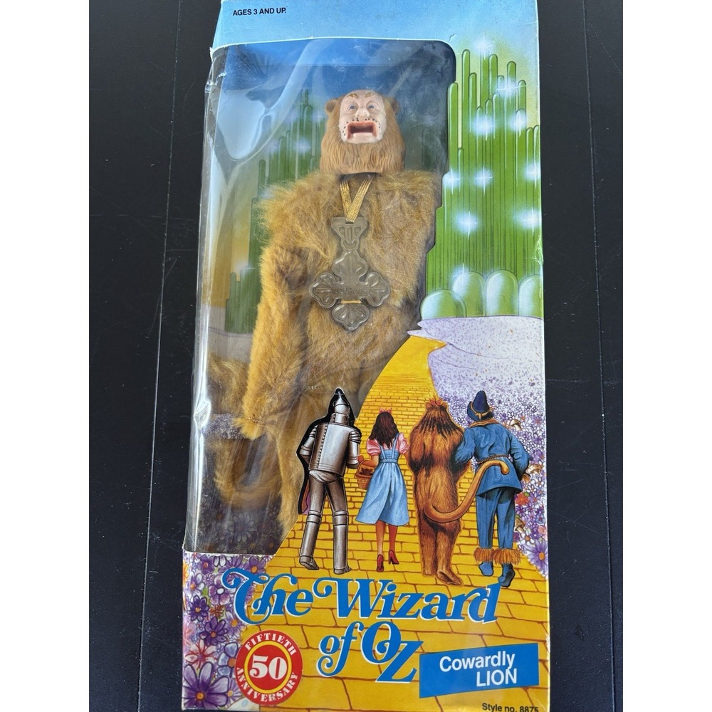 NIB 1998 Wizard Of Oz - Cowardly‎ Lion 14" 50th Anniversary Edition